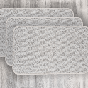Loop Pile 100% Wool Fibre Lovely Light Beige Scatter Mats: Standard Sizes